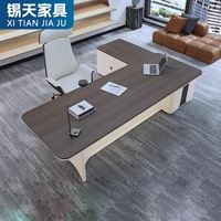 Mobilier de bureau XTLBZ-009 design moderne et luxueux pour PDG et patron de Chine Bureau de directeur et table de patron