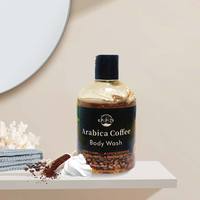 Gel Douche Exfoliant Hydratant à la Caféine et à la Nicotinamide, Vente en Gros, En Stock, Lavant Corporel au Café Arabica 300ml
