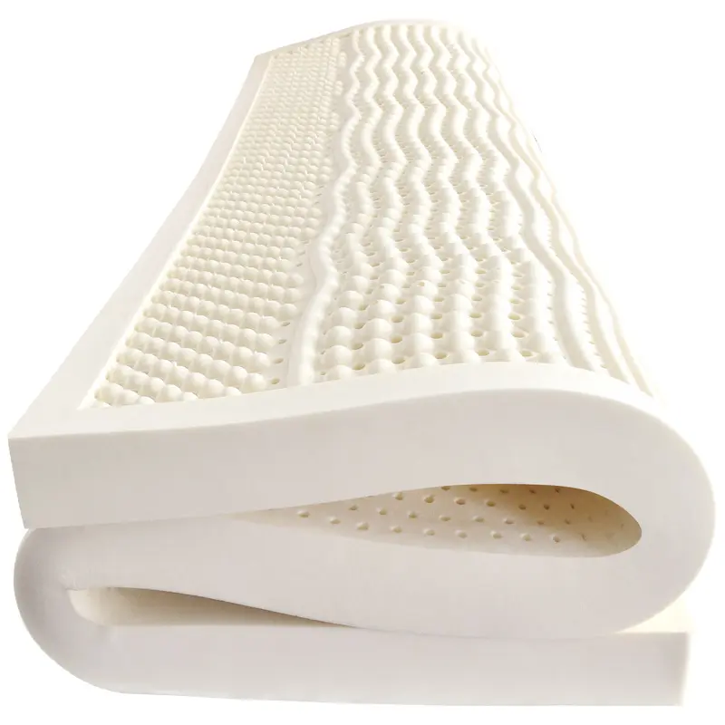 Produit de caoutchouc de santé naturel multi-tailles personnalisable Matelas en latex blanc lait pliable queen size de 6 pouces pour femmes