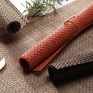 <span class=keywords><strong>Mantel</strong></span> de mesa de <span class=keywords><strong>PVC</strong></span> de estilo europeo, <span class=keywords><strong>mantel</strong></span> de fácil limpieza, utensilios de cocina individuales, alfombrillas occidentales tejidas - Product Image 3