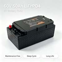 Batería de Fosfato de Hierro y Litio de 64V 50Ah/100Ah LiFePO4 con BMS Inteligente Integrado, Resistente a la Corrosión e Impermeable para Uso en Motores de Barcos Eléctricos