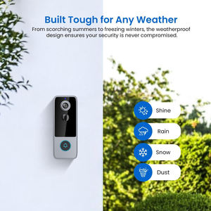 スマートなビデオドア電話ナイトビジョン防水ワイヤレス簡単セットアップホームセキュリティPIR - Product Image 1