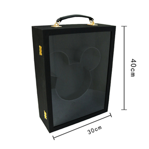 Caja de regalo negra para el Día de San Valentín, caja de regalo vacía con forma de corazón de <span class=keywords><strong>Mickey</strong></span> satinado, rosa de vida eterna, para novia, <span class=keywords><strong>2022</strong></span> - Product Image 5