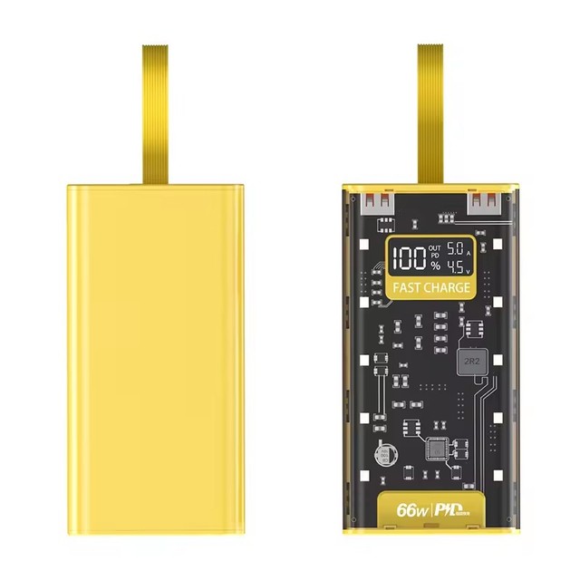 PD22.5W Super Fast Charge Large Capacity Power Bank, 10000mAh 20000mAh Portable LCD Digital Display Mobile Power Supply