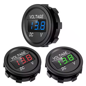 Phổ Vòng bảng điều chỉnh điện áp kỹ thuật số Meter đo 12V-24V màu xanh LED <span class=keywords><strong>Tester</strong></span> cho <span class=keywords><strong>Volts</strong></span> - Product Image 1