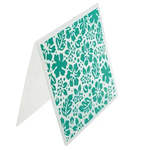 โฟลเดอร์พลาสติกลายนูนสำหรับทำสมุดภาพแม่แบบกระดาษอุปกรณ์งานฝีมือลายนูน