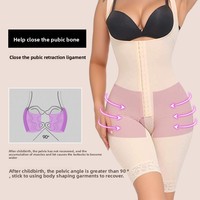 Body sculptant une pièce en nylon et dentelle, grande taille, post-partum, effet remonte-fesses et contrôle du ventre, style européen-américain, vente en gros transfrontalière