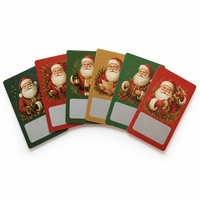 Kerstkraskaarten op maat, vierkant en met afgeronde hoeken, met prijzenzones voor feestelijke cadeaupromoties, aangepast logo, groothandel