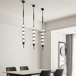 Single Head Bedroom Bedside Chandelier Simple Personality <b>Dining</b> Room Bar Glass Pendant <b>Light</b> for Home Hotel HM-MDH-6612 Head Sm - Product Image 4