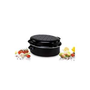Karl Krüger Gänsebräter ovale 4,5 l Ø 34cm emailliert schwarz mat - Product Image 2