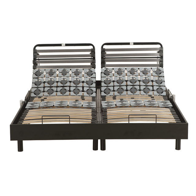 Electric Adjustable Bed Base Queen Size Bed Frame with Massage Double Size Smart Adjustable Electric Bed
