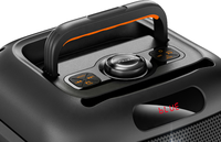 Altavoz Portátil con Bluetooth para Fiestas, Woofer Individual de 8 Pulgadas, Anillo de Luz RGB Colorido, Micrófono Inalámbrico LED Estéreo, para Jardín, Picnic, Aire Libre
