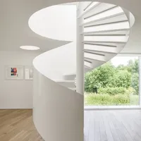 Merdiven tasarım dökme demir kapalı ev merdiven küpeşte spiral merdiven kiti spiral mili