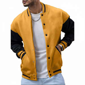 Chaquetas universitarias de estilo callejero para hombre, diseño personalizado con mangas completas, oferta al por mayor de alta calidad a bajo precio para el invierno - Product Image 1