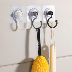 Gancho giratorio para montaje en techo, gancho único, carga de 1-3 kg, adhesivo fuerte para techo, pared, material PP - Product Image 2