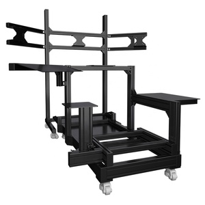 spezifische Silber Schwarz Eloxieren Aluminium Profil 40 X80mm Racing Sim Rig Aluminium Racing Cocpit Simulator Aluminium rahmen - Product Image 3