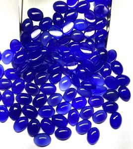 Gema de Ónix Verde, Negro, Azul y Rojo con Base Plana, Corte Ovalado Natural, Piedra de Ágata para Joyería, Precio al por Mayor - Product Image 5