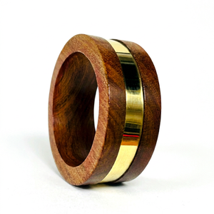 Brazalete de Madera Hecho a Mano, Joyería Minimalista para la Muñeca, Brazalete Redondo Contemporáneo, Accesorio de Moda para Uso Diario - Product Image 1