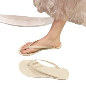 Popular Style Wedge Clip Open Toe Flip-flops Women Outfit 2026 Summer New Out-of-the-way Simple Super Soft Thick Sandals - Product Image 5