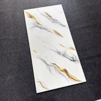 Carrelage de sol en porcelaine polie de haute qualité, effet marbre, 600x1200, pour la maison, l'hôtel, le salon
