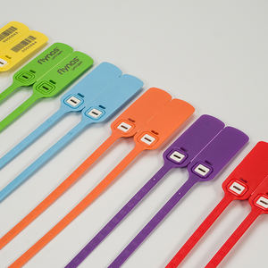 Hebilla de plástico Autenticidad Zip <span class=keywords><strong>Tag</strong></span> Etiquetas Colgar Logotipo personalizado Colgando Etiquetas al por menor Sello de plástico - Product Image 5