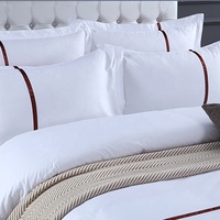 Ensemble de housse de couette personnalisée en textile d'hôtel Linge de lit d'hôtel 100% coton de luxe