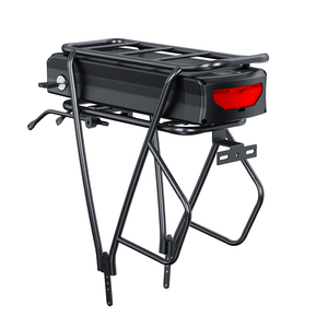 แบตเตอรี่ลิเธียมไอออน EU Ebike 48V 30Ah สำหรับติดตั้งท้ายจักรยานไฟฟ้า ชาร์จได้ พร้อมจอ LCD ระบบ BMS 50A เครื่องชาร์จ 4A โครงเหล็ก - Product Image 1