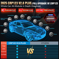 Escáner OBD2 LAUNCH CRP123 V2.0 Plus, Herramienta de Diagnóstico Automotriz Profesional, Lector de Códigos TCM y SAS para Motor, Multi-idioma
