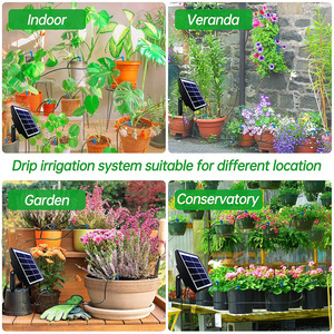 Système d'irrigation goutte-à-goutte automatique solaire avec tuyau de 10 m et minuterie pour l'arrosage des fleurs de jardin - Product Image 5