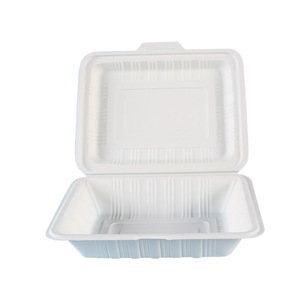 Cajas de Almuerzo Bento de Almidón de Maíz 100% Biodegradables, Diseño Personalizado, Capacidad de 30 oz, Marca Bofa, para Comida para Llevar, Hoteles, Entrega Rápida - Product Image 1