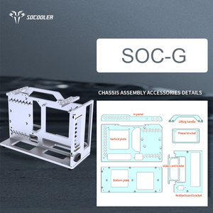 Boîtier Socooler Aerometal PC <span class=keywords><strong>Gamer</strong></span> avec prise en charge du GPU RTX 5080 étuis et tours d'ordinateur ATX pour les joueurs - Product Image 3
