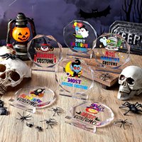 Plaques de récompense en acrylique pour Halloween, plusieurs designs, impression UV personnalisée, prix amusant pour les gagnants des concours de fête d'Halloween