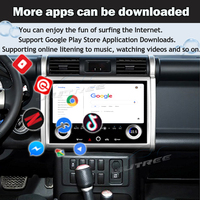 Carplay de 13,3 pulgadas para Toyota Cruiser FJ 2007-2024 Radio de coche pantalla táctil navegación GPS para coche Android 13 reproductor Multimedia
