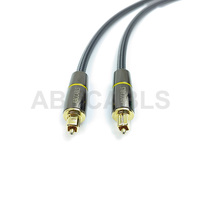 Câble audio optique Toslink tressé en nylon noir de 6,0 mm, cordon SPDIF carré en PMMA POF de 1,0 mm pour home cinéma et audio professionnel