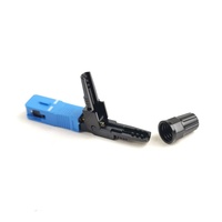 Conector de fibra óptica Solución FTTH SC/UPC Conector rápido Cable de conexión de boca de cocodrilo de fibra óptica de alta calidad