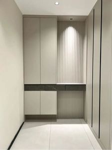 Armoire à chaussures en bois au design moderne contemporain pour la maison, la chambre à coucher, la salle à manger, le salon - Product Image 2