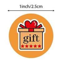 Étiquettes autocollantes en rouleau pour emballage cadeau, étiquettes décoratives pour emballage, autocollants ronds pour sceller les boîtes cadeaux, fourniture directe d'usine