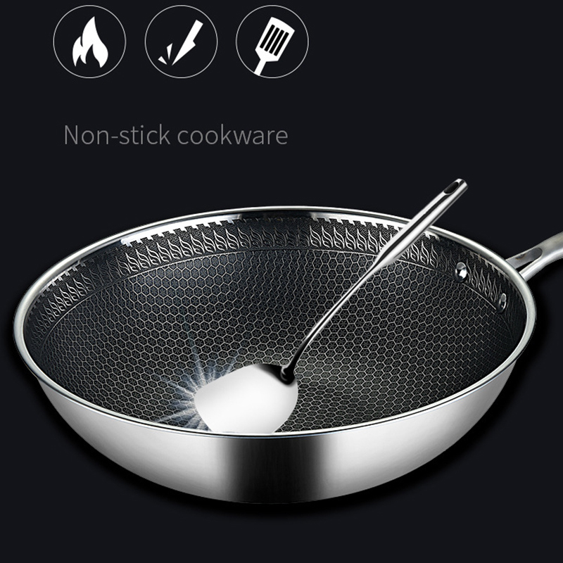 Zhensanhuan Toxin Free Teflon Free Non Sticky Saute Pans Fry