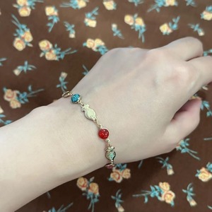 Bracelet de cheville en émail couleur or, en acier inoxydable, multicolore, réglable, bijoux turcs en cristal pour femmes, cadeaux - Product Image 5