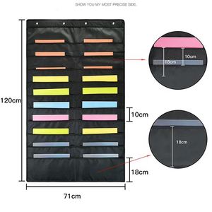 Multipurpose Heavy Duty Oxford Polyester Hanging Wall <b>File</b> <b>Storage</b> Pocket Chart Organizer - Product Image 3