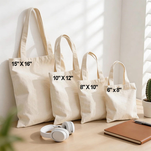 Bolsa de Tela Reutilizable en Oferta, con Asas de Lona, Resistente al Agua, Plegable, para Compras, Fabricada con Algodón de Origen Comunitario - Product Image 1