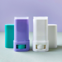 15g/20g plastique PP vide déodorant bâton conteneur ovale torsion vers le haut déodorant Tube soins personnels crème solaire bâton bouteille
