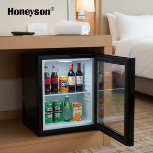 Minibar con Puerta de Vidrio, Compacto, Termoeléctrico, con Descongelación Automática, de Acero Inoxidable para Hoteles - Product Image 1