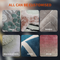 Karpet Serat Bambu Kepadatan Tinggi untuk Ruang Tamu dan Kamar Tidur, Karpet Custom Buatan Tangan dan Karpet Area