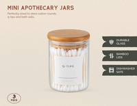 Offre Spéciale – Lot de 100 Tampons et Cotons en Coton de 10 oz avec Couvercles en Bambou Écologiques et Réutilisables, Scellés en Caoutchouc Anti-fuite, de Haute Qualité
