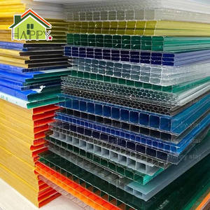 Panneau de toit en PC à revêtement ASA transparent 6mm 8mm <span class=keywords><strong>Plaque</strong></span> de tôle creuse en <span class=keywords><strong>polycarbonate</strong></span> <span class=keywords><strong>pour</strong></span> une utilisation en entrepôt - Product Image 2