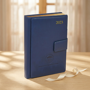 Office Supplies logo Book Printing Bookbinding Hardcover Custom Diary Journal Leather PU Cover Notebook - Product Image 1
