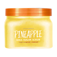 Gommage corporel personnalisé parfumé à la vitamine C, lait de karité et miel, sucre doré logo personnalisé