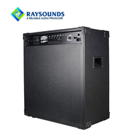 Amplificador de sonido para guitarra eléctrica y bajo de 15 pulgadas y 200W, combo con amplificador y estuche para guitarra