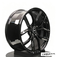Jantes forgées monobloc PY à 24 doubles rayons, finition argent usiné, 5x120, homologuées DOT pour Renault MPV